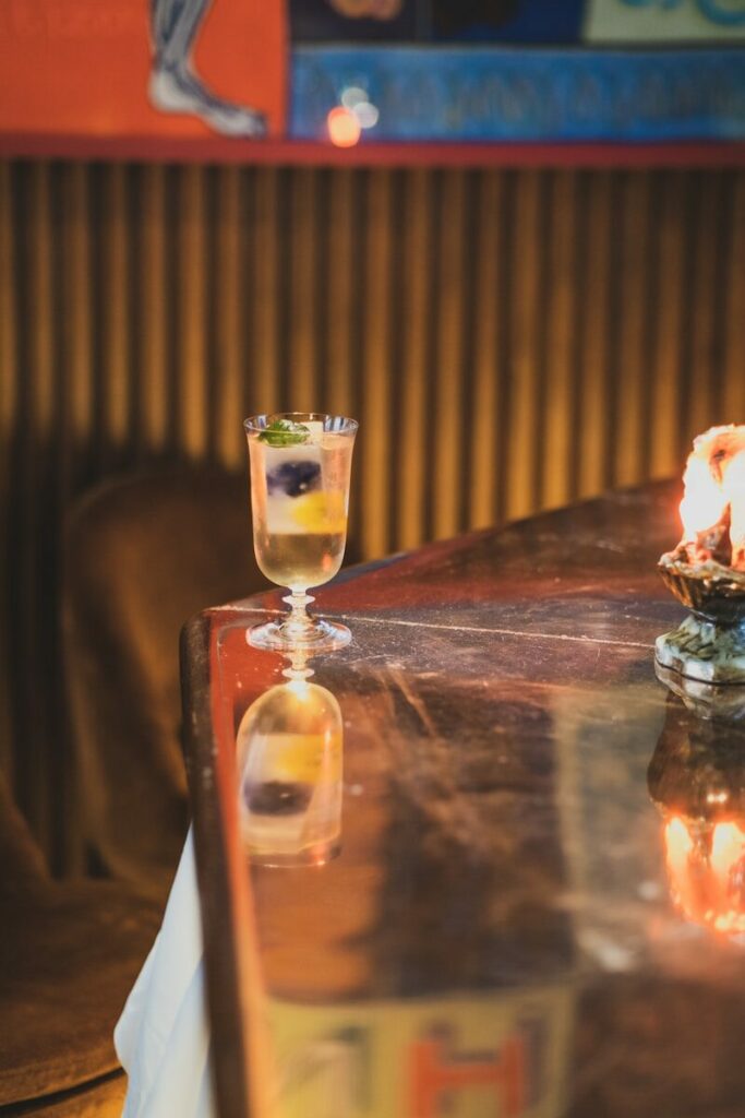 Cócteles en el watch party F1 Madrid