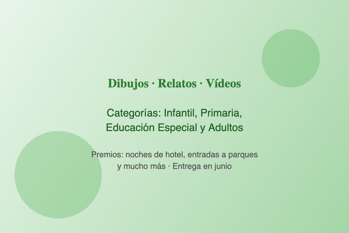 Categorías del concurso abuelo nieto de CEOMA: dibujos, relatos y vídeos